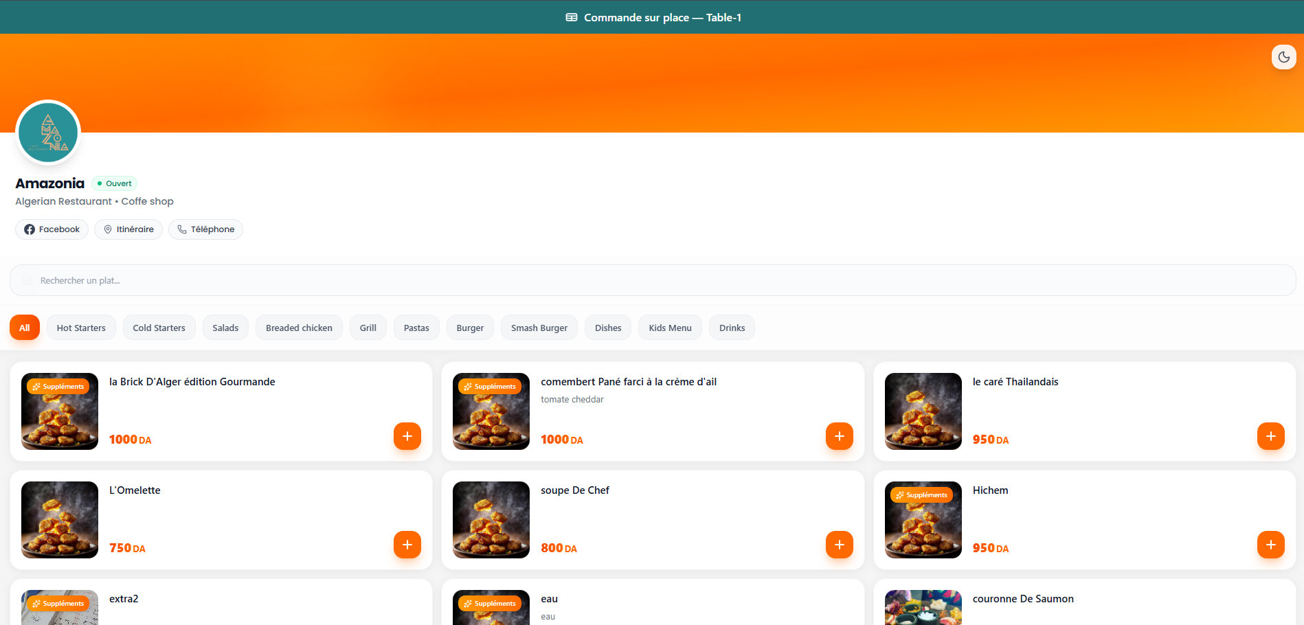 NResto Light Dashboard